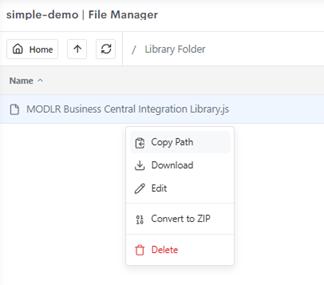 Copy file path