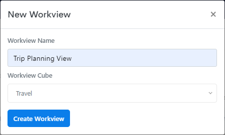 Creating a new workview